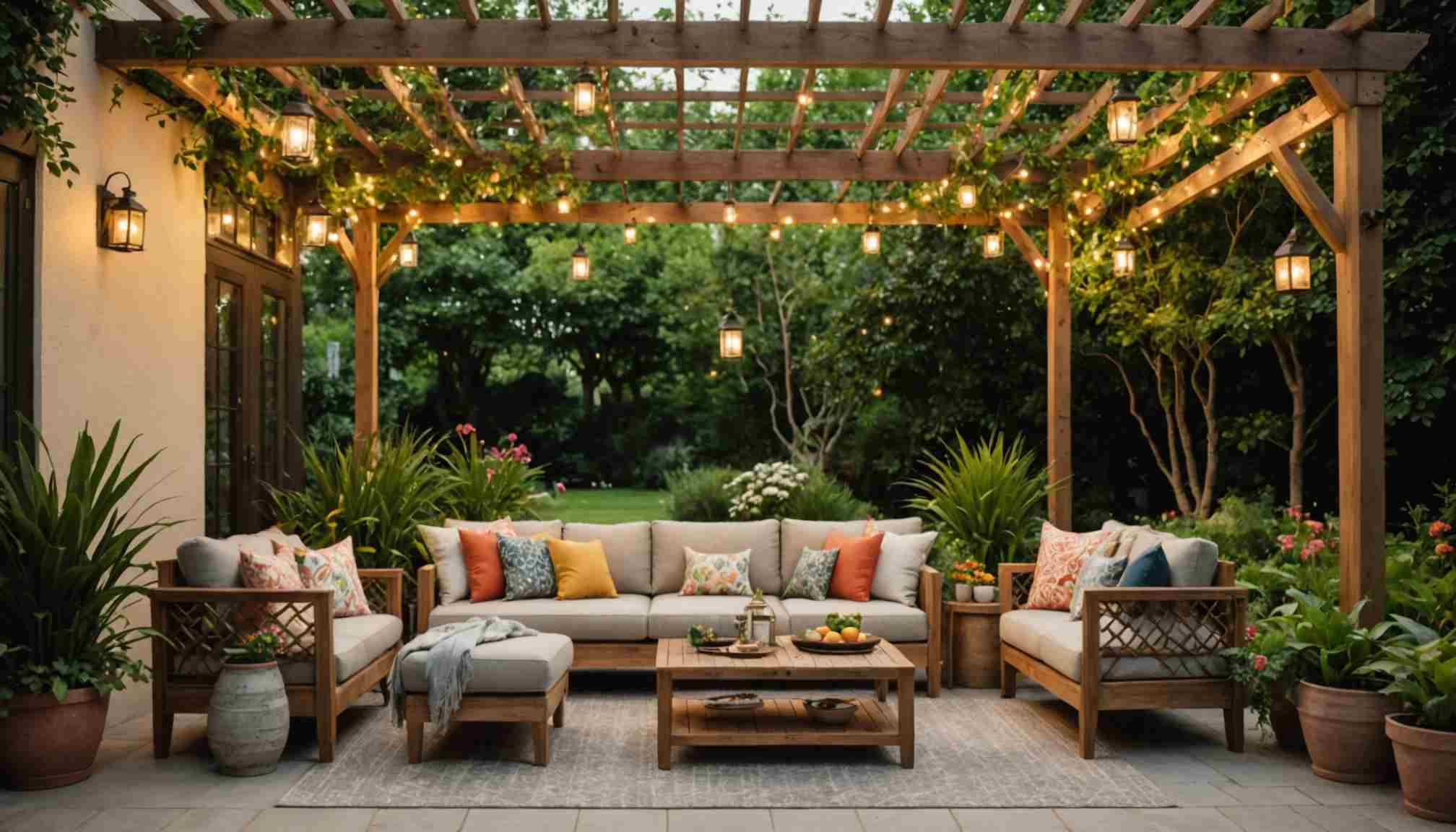 Idées de décoration extérieure pour un jardin chaleureux toute l’année